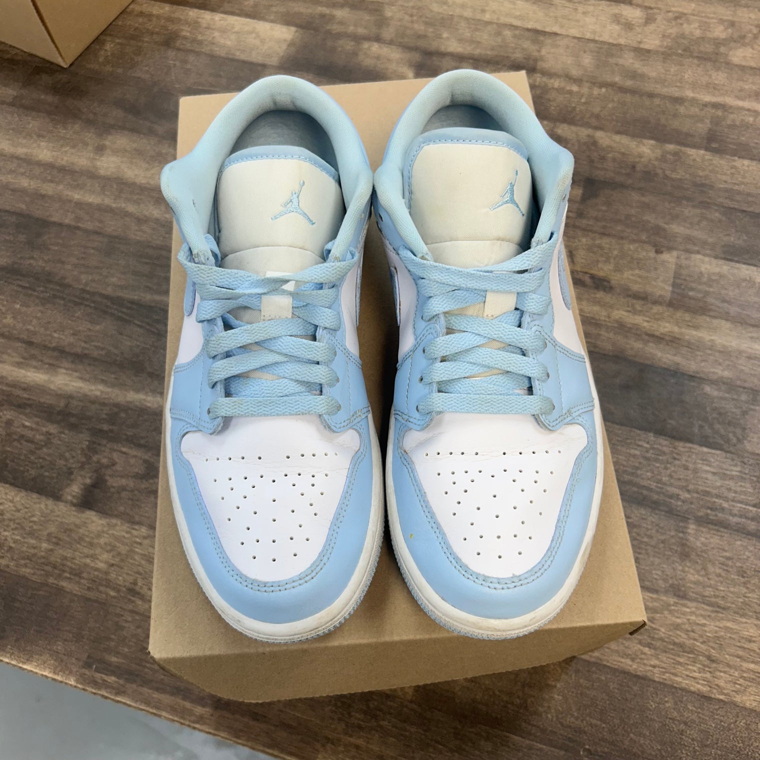 Jordan 1 Low White Ice Blue (W) (USED, No Box)