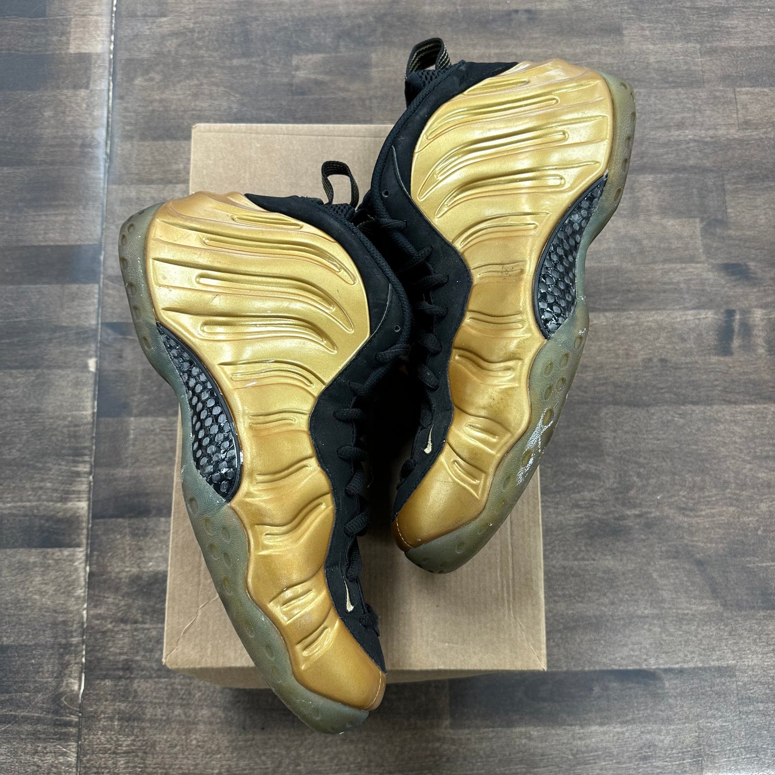 Metallic Gold Nike Air Foamposite One (USED, No Box)