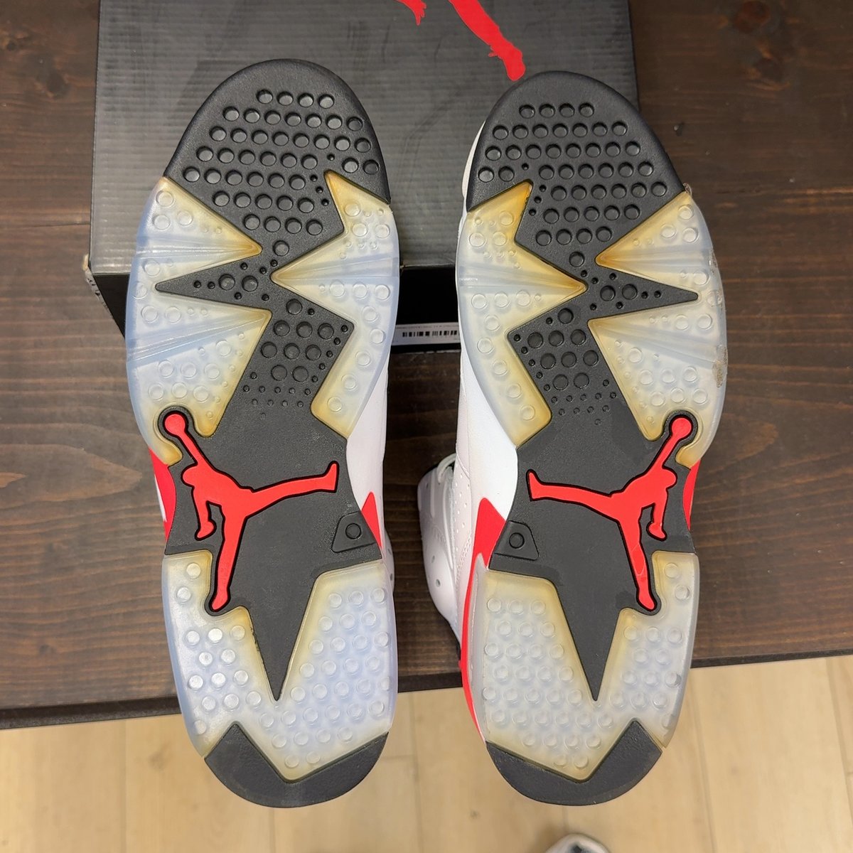 Jordan 6 Retro Infrared White (2014) Size 11.5 (Pre-Owned) - aux