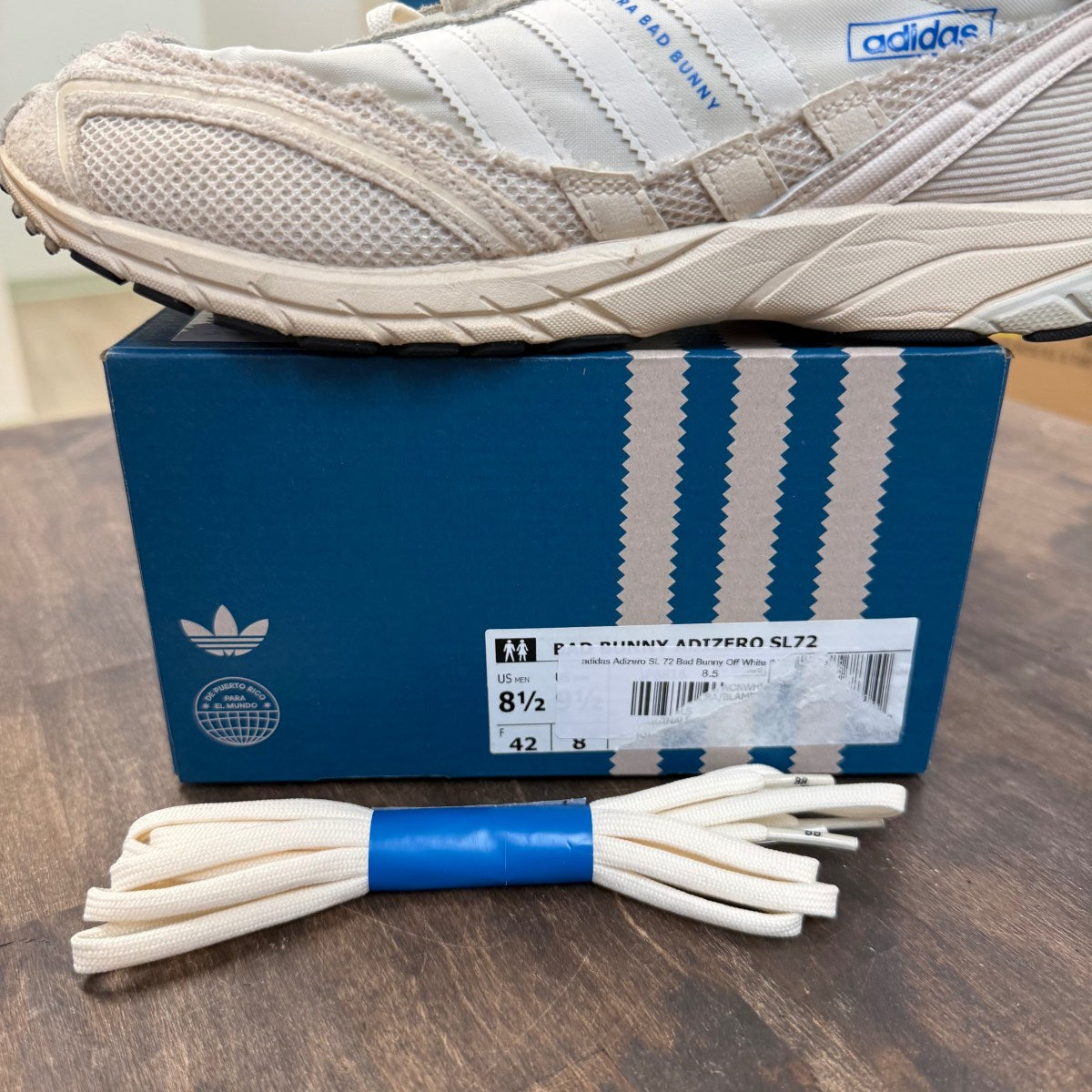 adidas Adizero SL 72 Bad Bunny Off White Size 8.5 (Pre-Owned) - Image 7