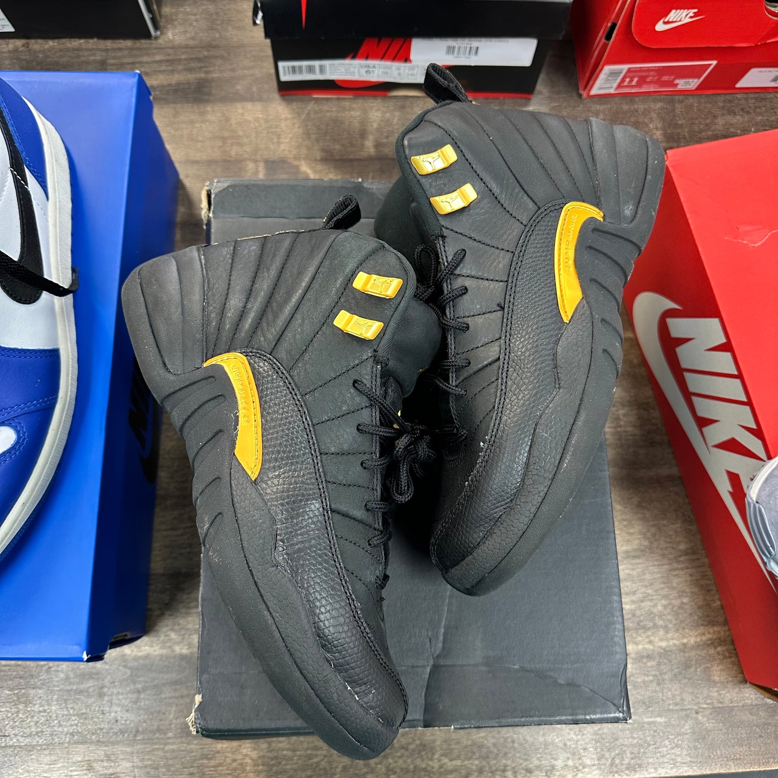 Jordan 12 Retro Black Taxi (GS) (USED, No Box)