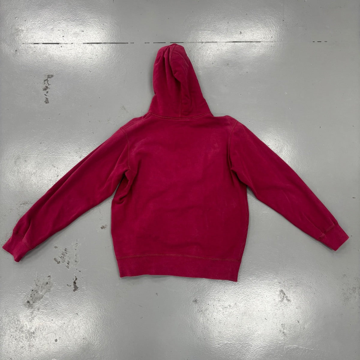Supreme Small Box Logo Zip Up Hooded Sweatshirt Cardinal Size L (Pre-Owned) - Image 2