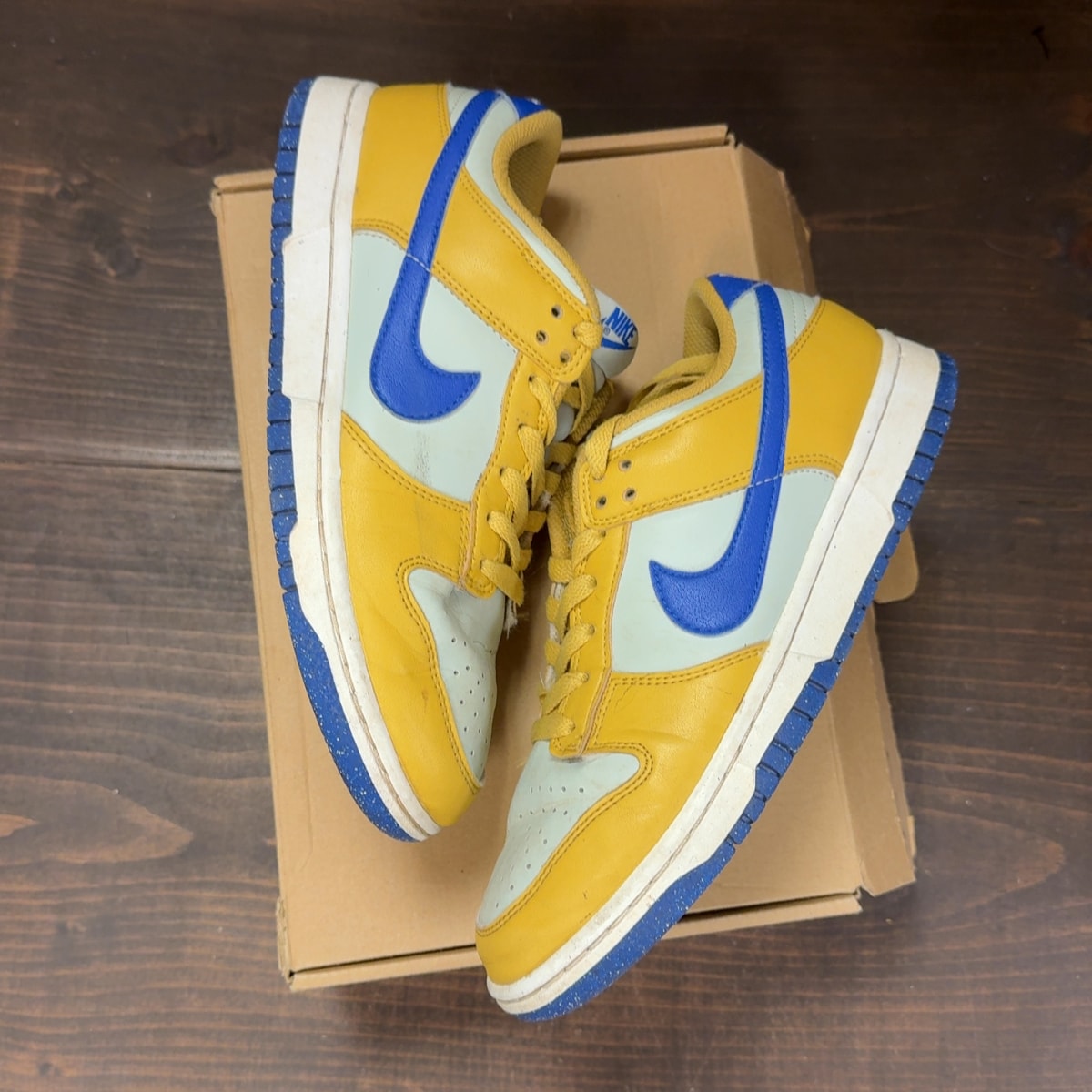 Nike Dunk Low Next Nature Wheat Gold Royal (Women's) - Image 2