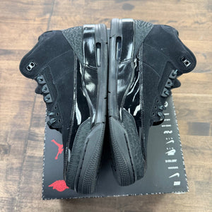 Jordan 3 Retro Black Cat (2025) Size 10.5 (Moderately Worn Pre-Owned)