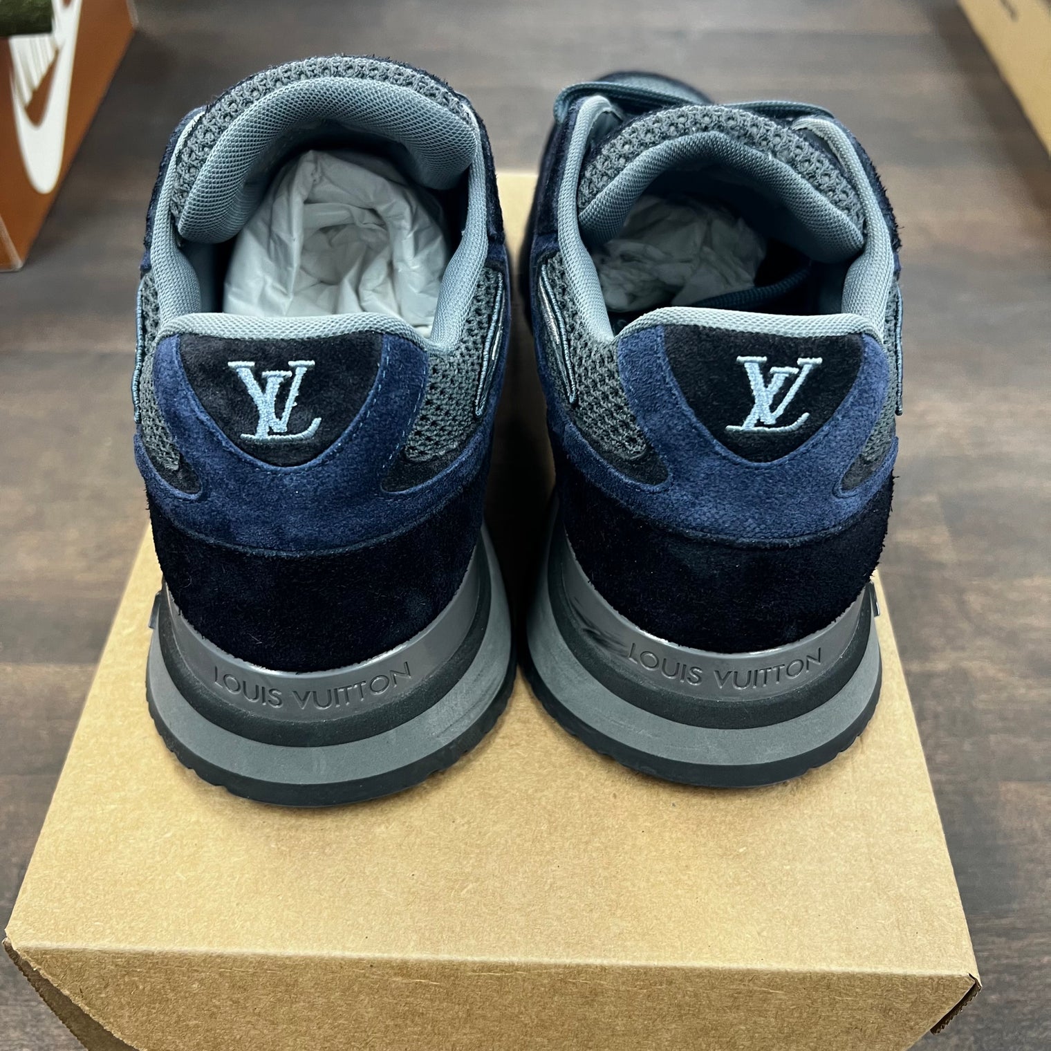 Louis Vuitton Runner Runaway Navy Shoe (USED ,no box)