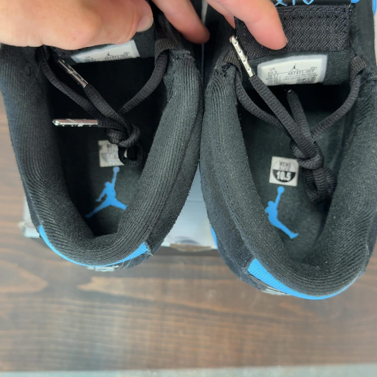 Jordan 14 Retro Black University Blue (2026) Size 10.5 (Pre-Owned) - aux