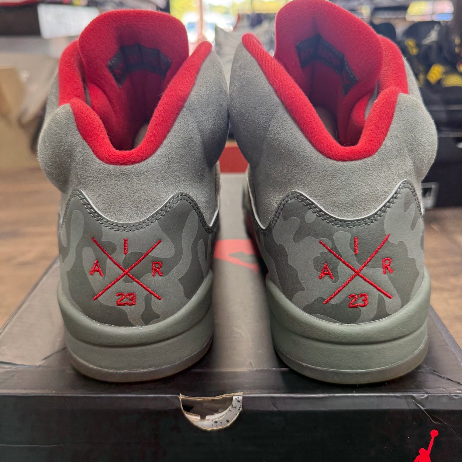 P51 Camo Jordan 5 Retro (USED)