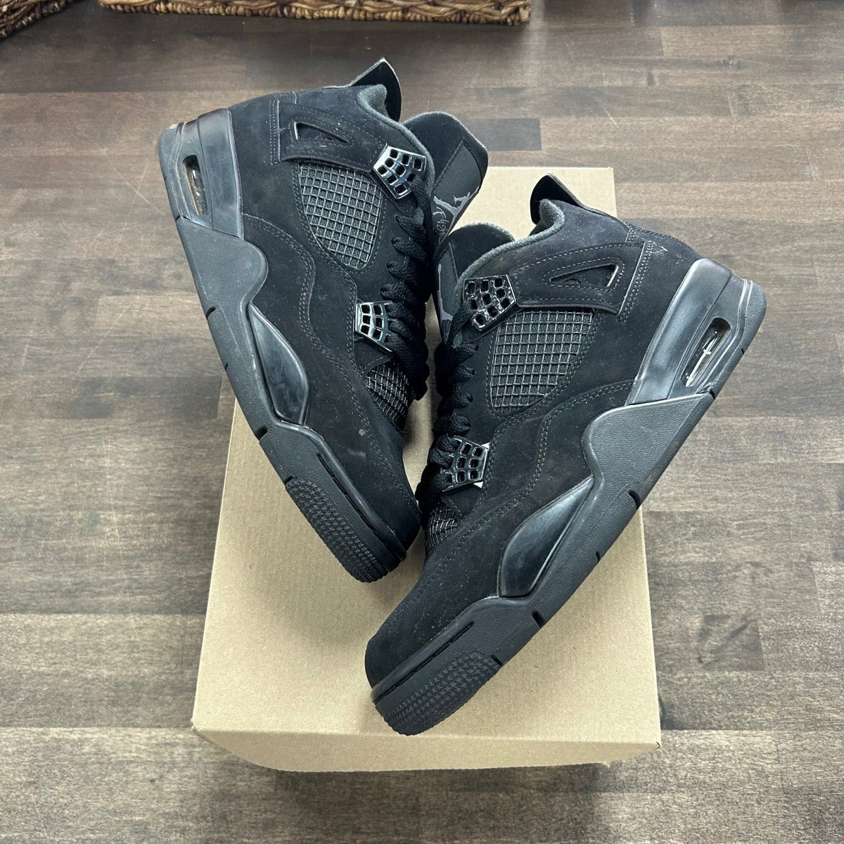 Jordan 4 Retro Black Cat (2020) Size 9.5 (Pre-Owned) - Image 1