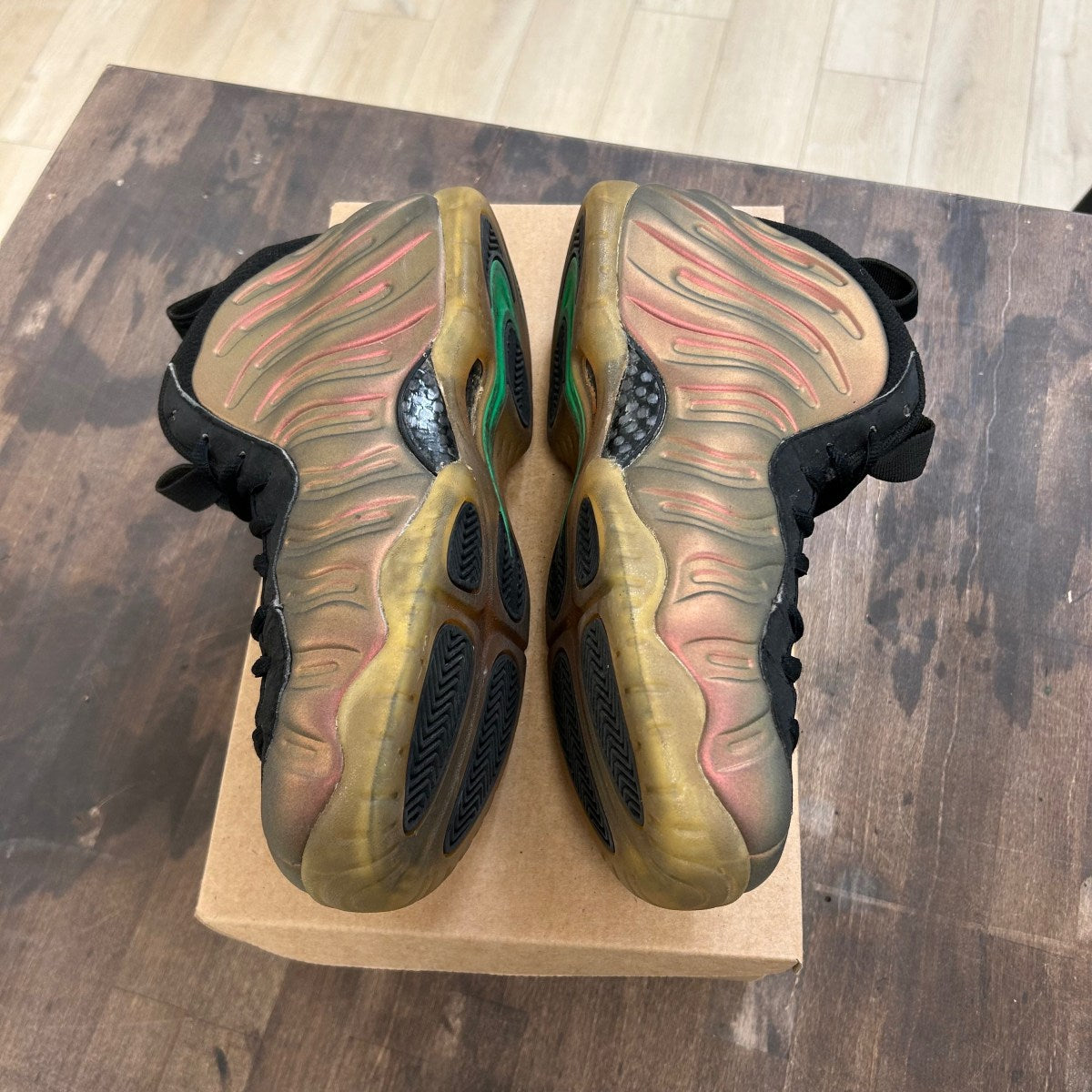 Nike Air Foamposite Pro Gym Green Size 10 (Pre-Owned) - Image 3