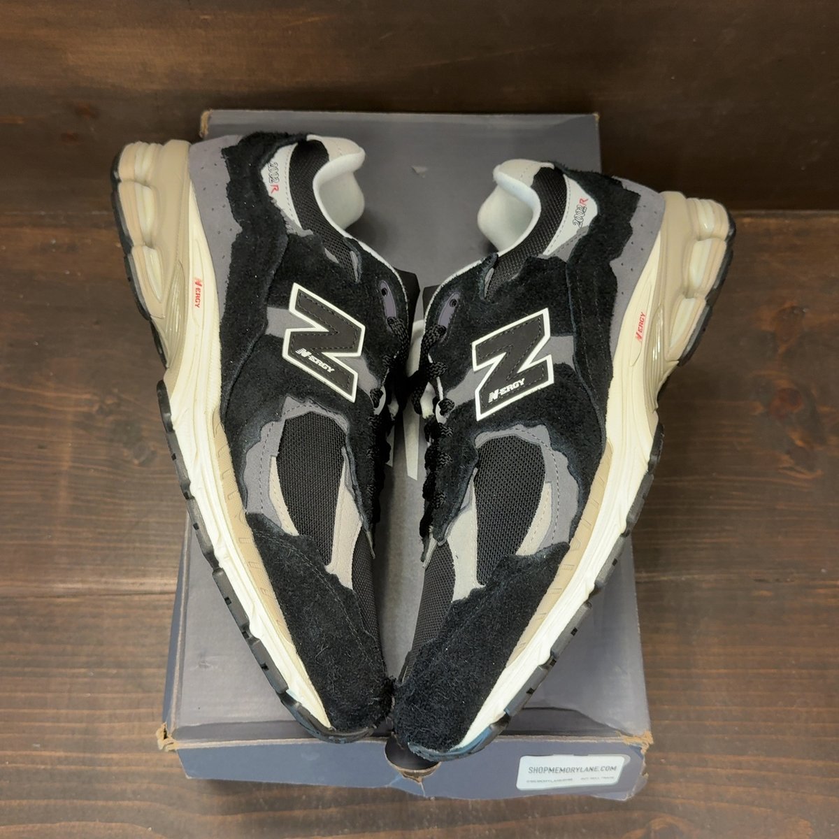 New Balance 2002R Protection Pack Black Grey Size 13 (Pre-Owned) - back