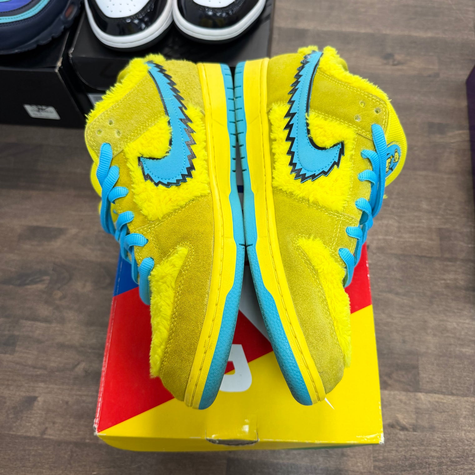 Grateful Dead Bears Opti Yellow Nike SB Dunk Low (USED)