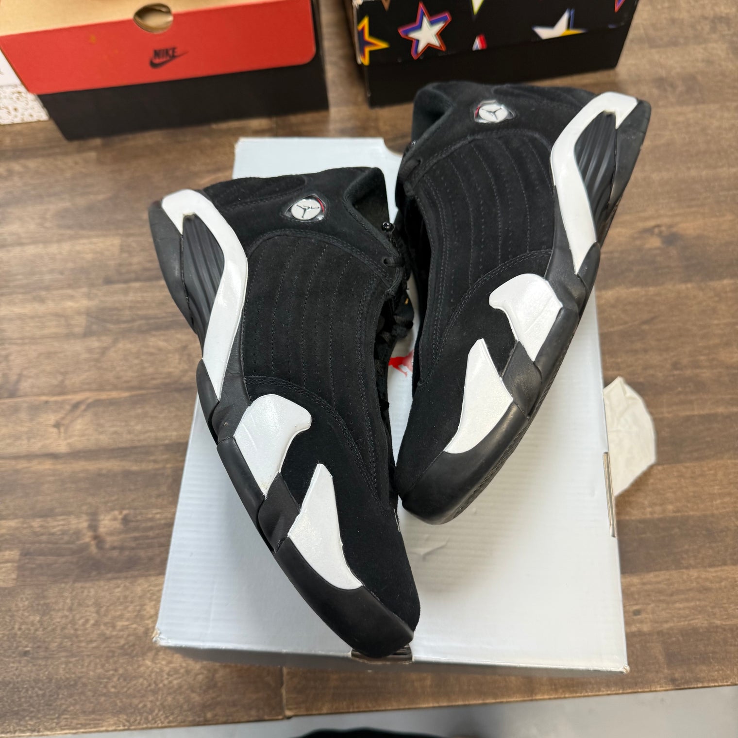 Black White Jordan 14 Retro (USED)