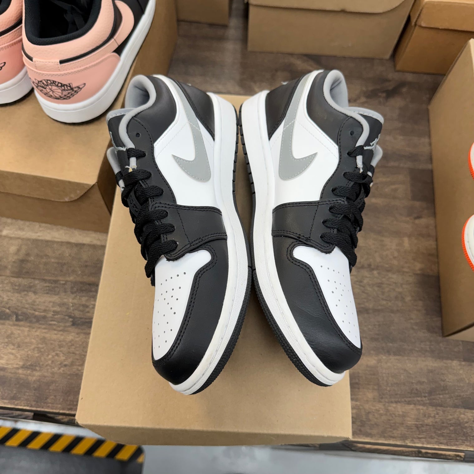 Black White Grey Jordan 1 Low (USED, No Box)
