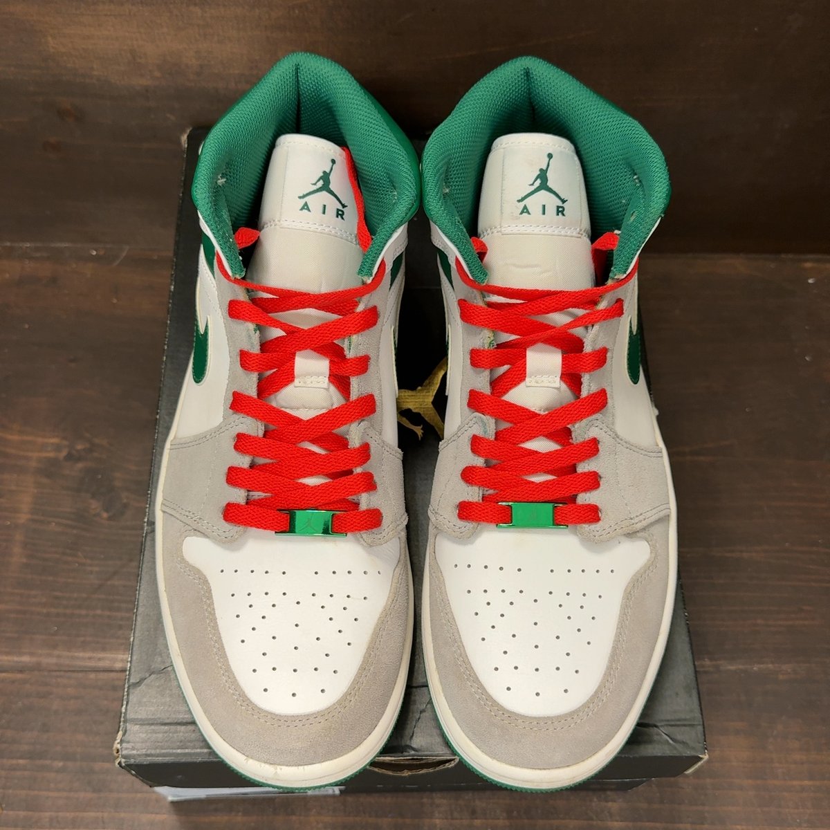 Jordan 1 Mid SE Grey Green Size 10.5 (Pre-Owned) - tag