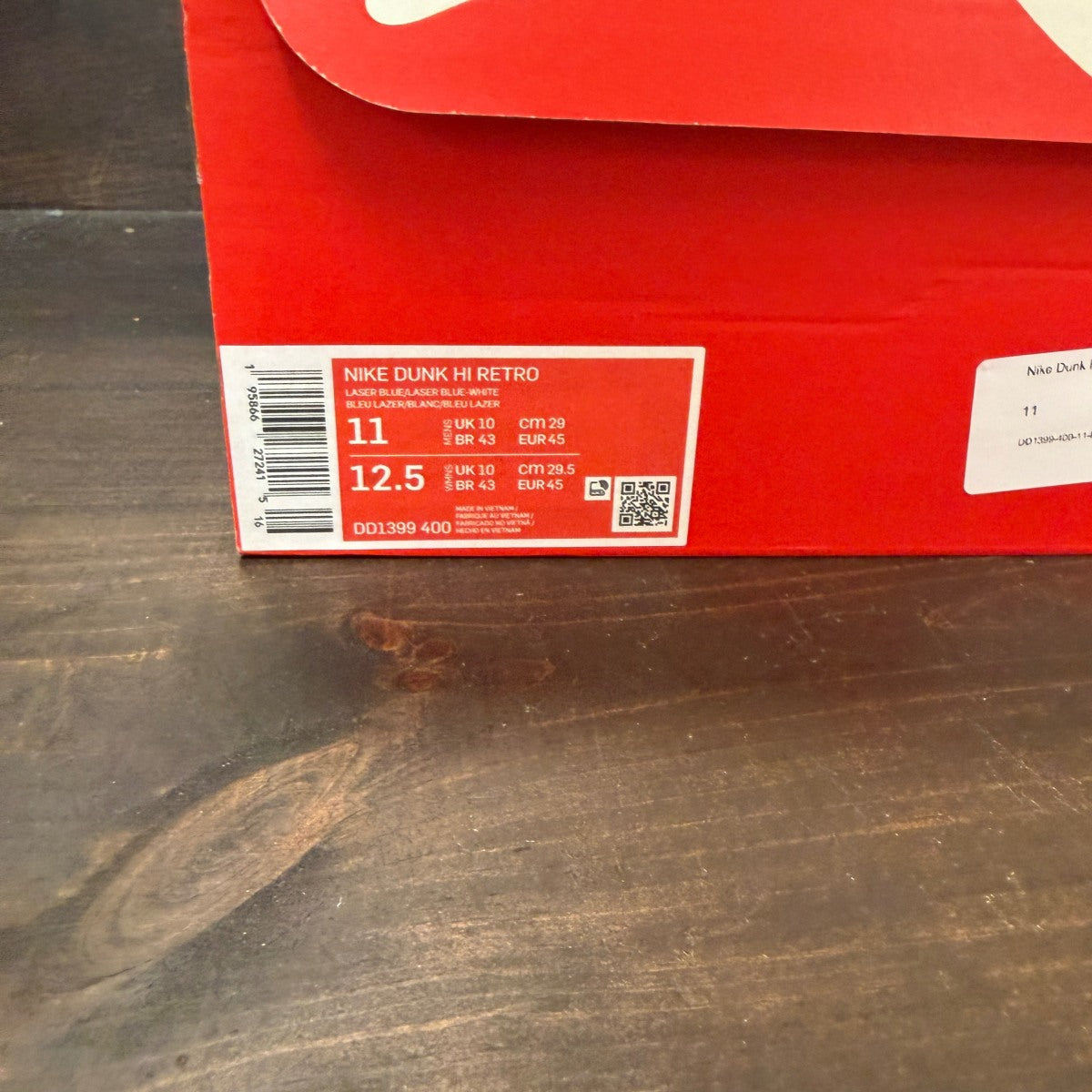 Nike Dunk High Retro Laser Blue - Image 7