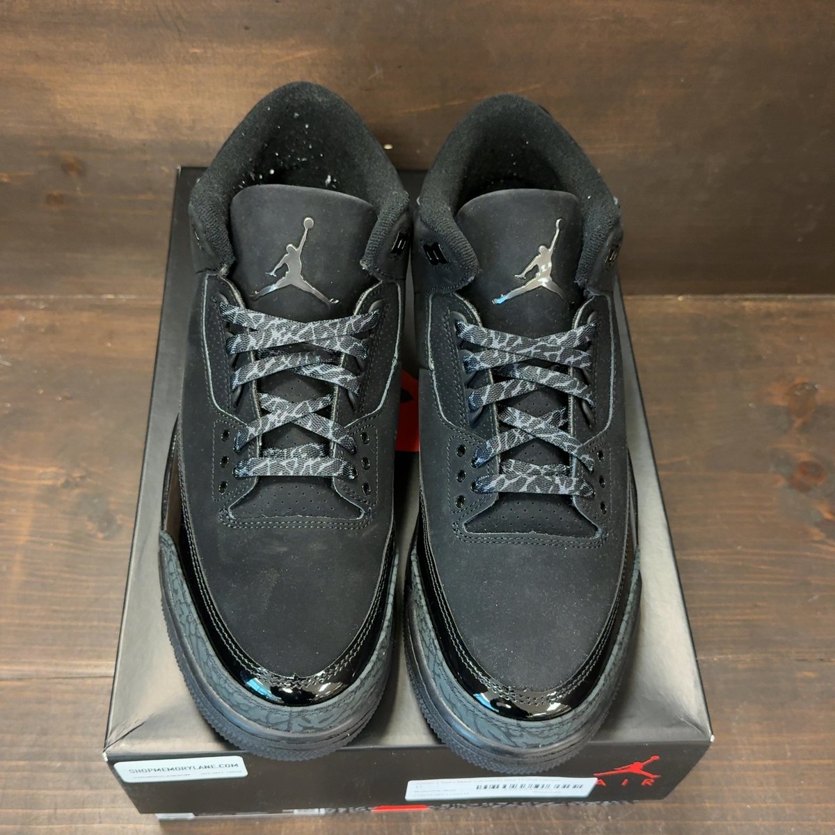 Jordan 3 Retro Black Cat (2025) Size 11 (Pre-Owned) - tag