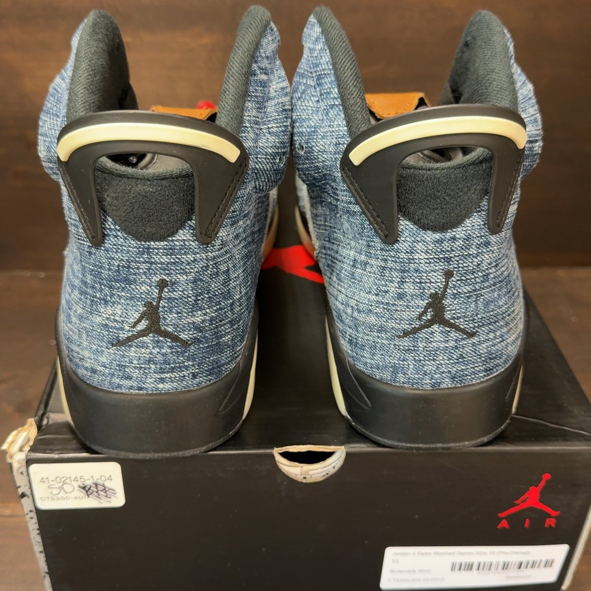 Jordan 6 Retro Washed Denim Size 10 (Pre-Owned) - aux