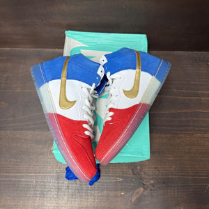 Nike SB Dunk High Tricolor (USA) Size 9.5 (Pre-Owned) - tag