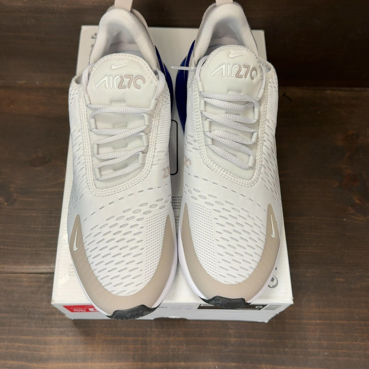 Nike Air Max 270 Vast Grey Racer Blue - Image 3