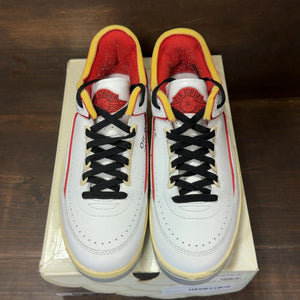 Jordan 2 Retro Low SP Off-White White Red Size 9.5 (Pre-Owned) - tag