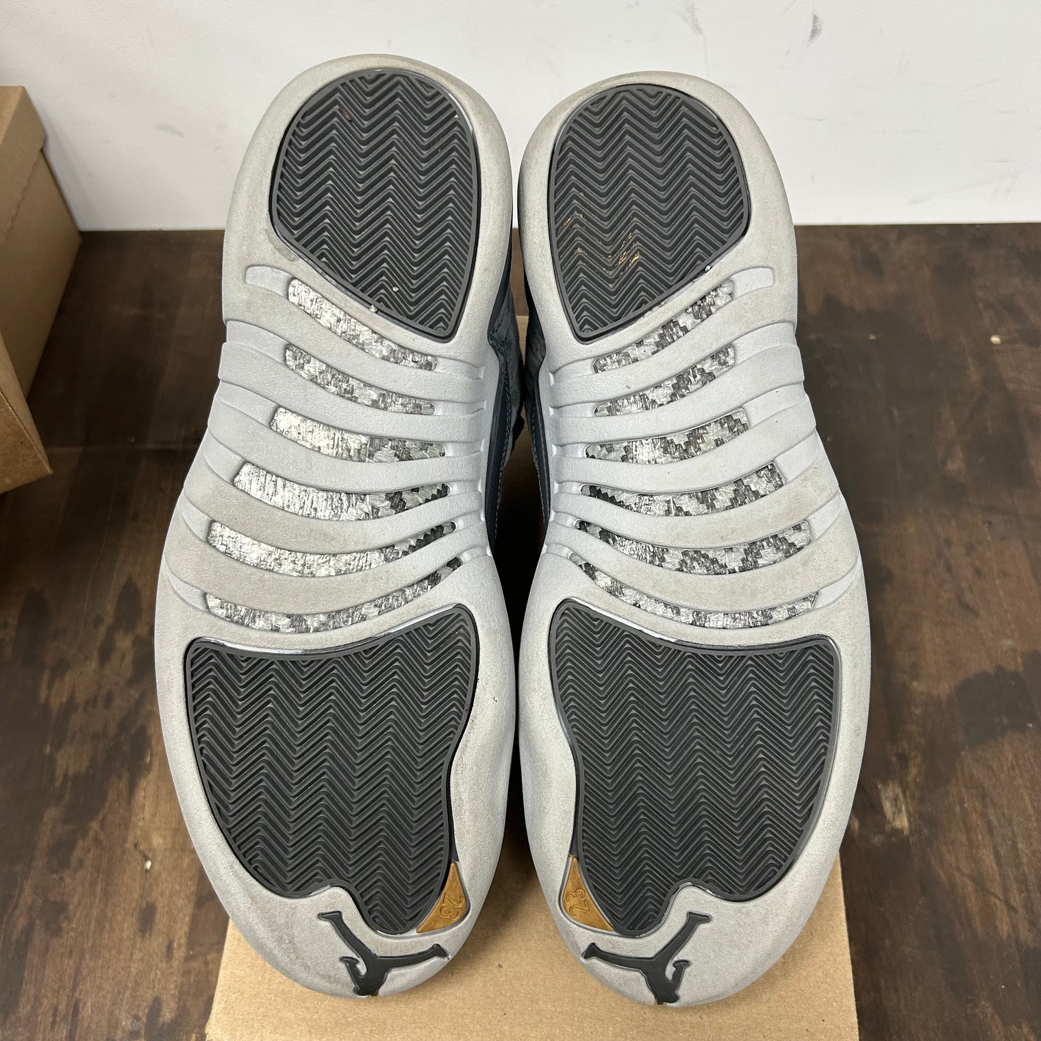 Dark Grey Jordan 12 (Used, No Box)