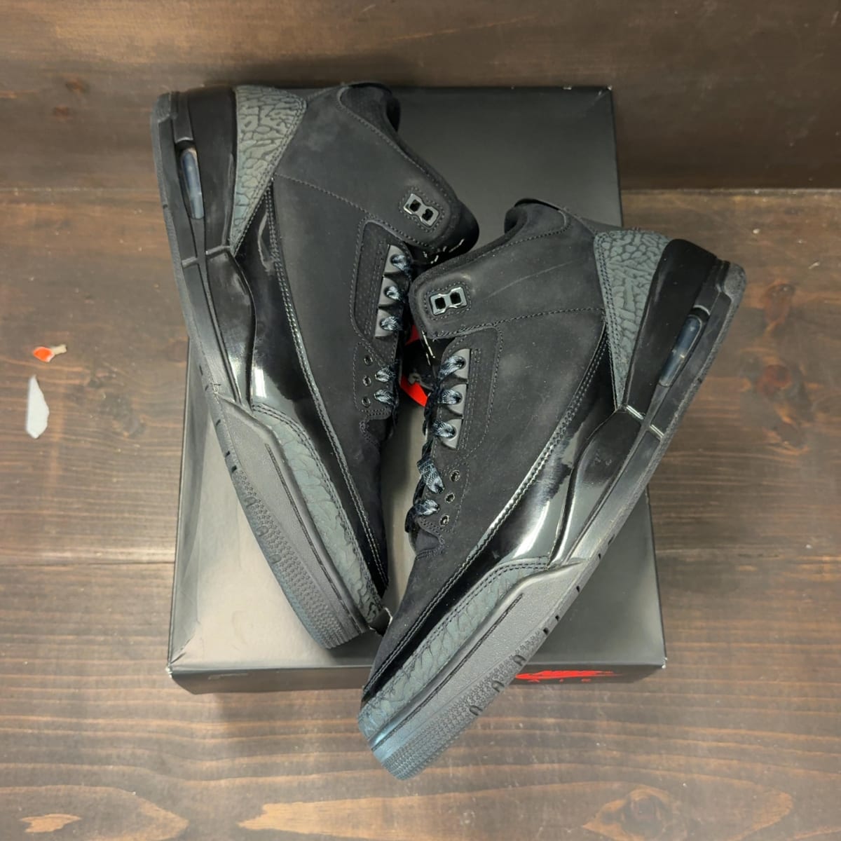 Jordan 3 Retro Black Cat (2025) Size 12 (Pre-Owned) - back