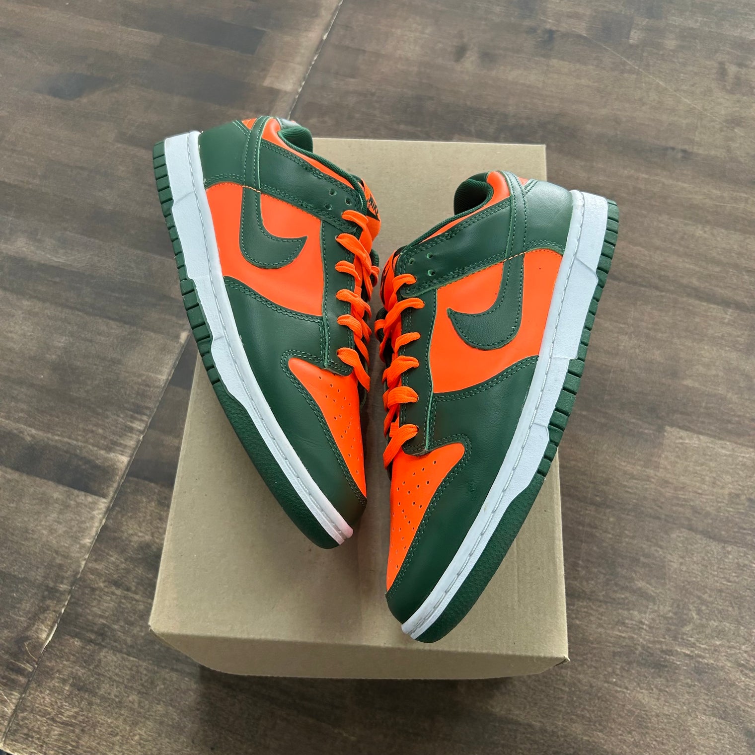 Miami Hurricane Nike Dunk Low (USED, No Box)