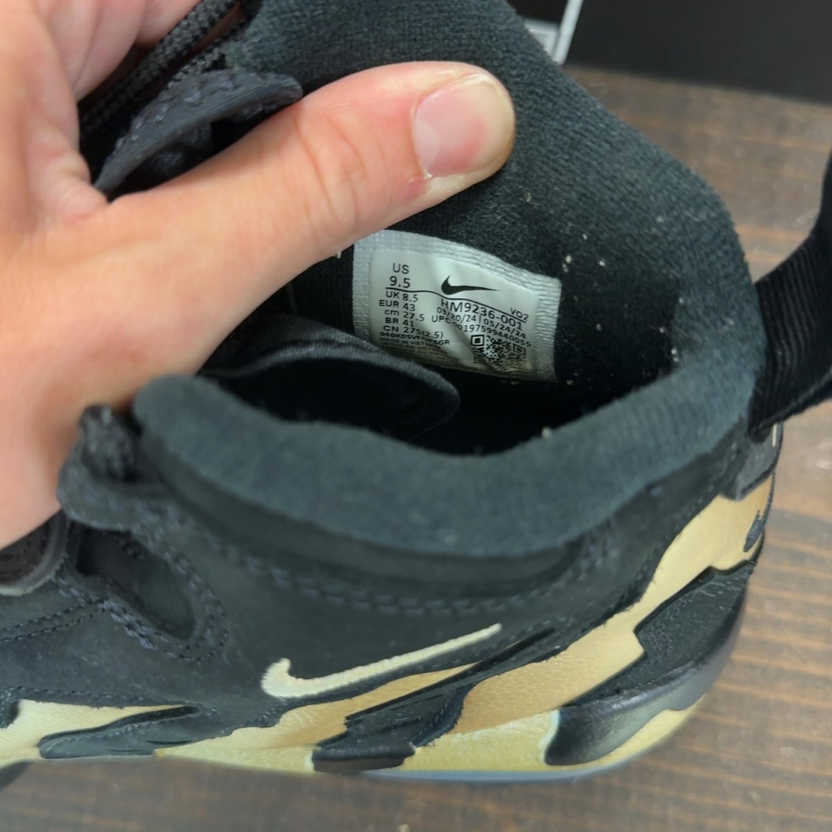 Nike Air DT Max '96 Black Vegas Gold - Image 7
