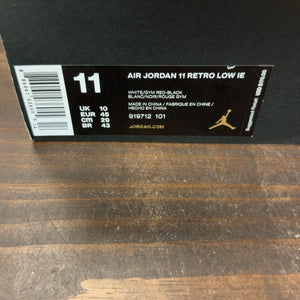 Jordan 11 Retro Low IE White Gym Red - Image 8