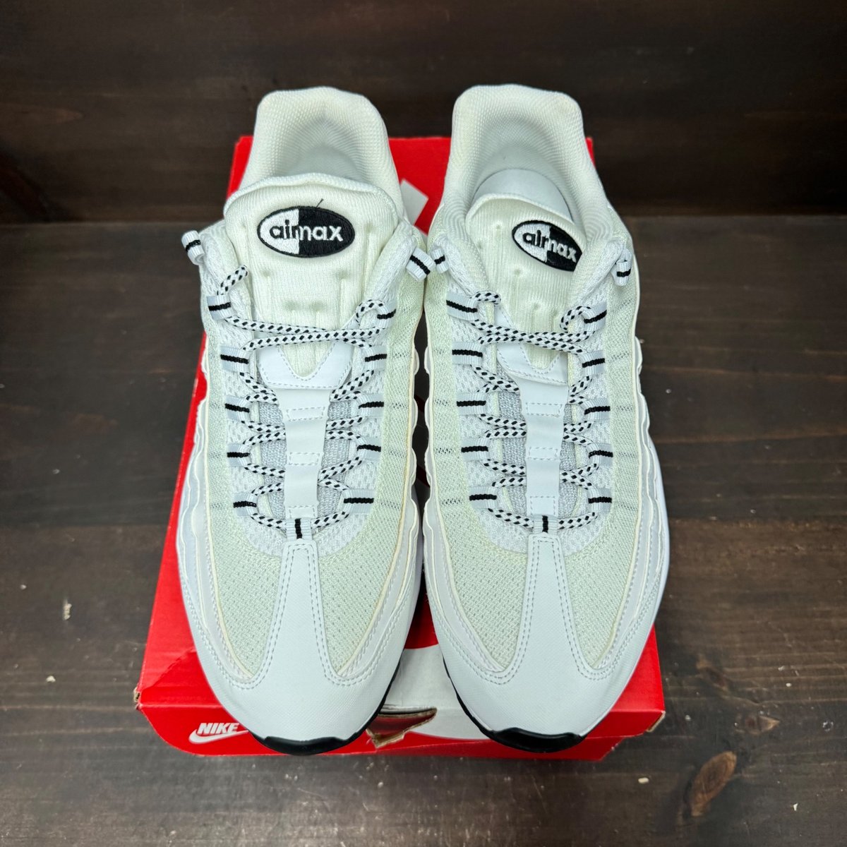 Nike Air Max 95 White Black Size 13 (Pre-Owned) - side