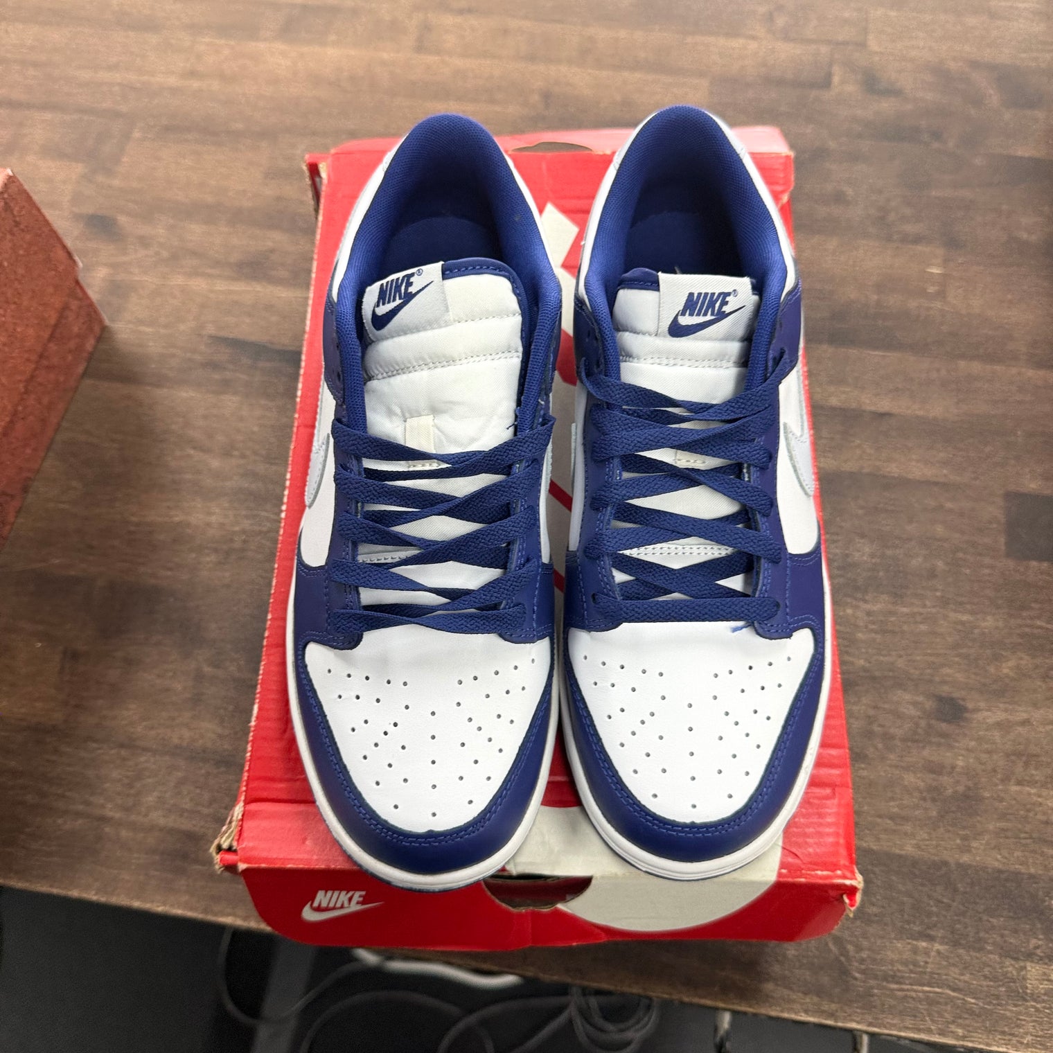 Deep Royal Football Grey Nike Dunk Low (Lightly Worn)