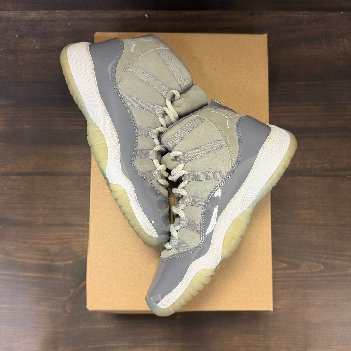 Jordan 11 Retro Cool Grey (2021) (GS) Size 4Y (Pre-Owned) - Image 2