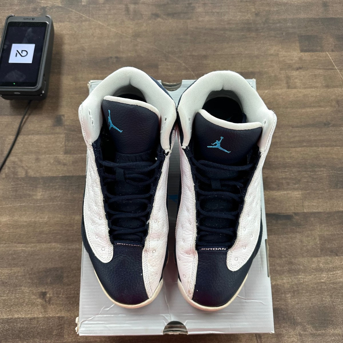 Jordan 13 Retro Obsidian Powder Blue White - Image 2