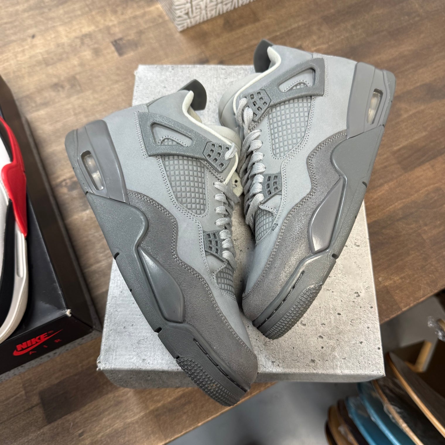 Jordan 4 Retro SE Paris Olympics Wet Cement (US 9.5) (Lightly Worn)