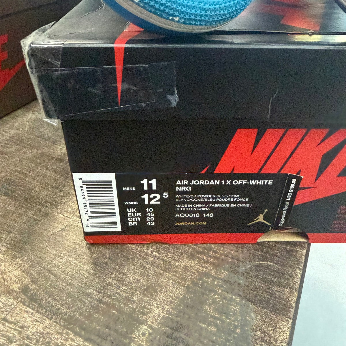 Jordan 1 Retro High Off-White University Blue - Image 6