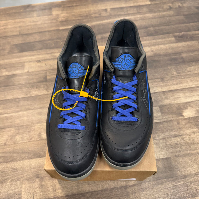 Black Blue Off-White Jordan 2 Retro Low SP (USED, No Box)