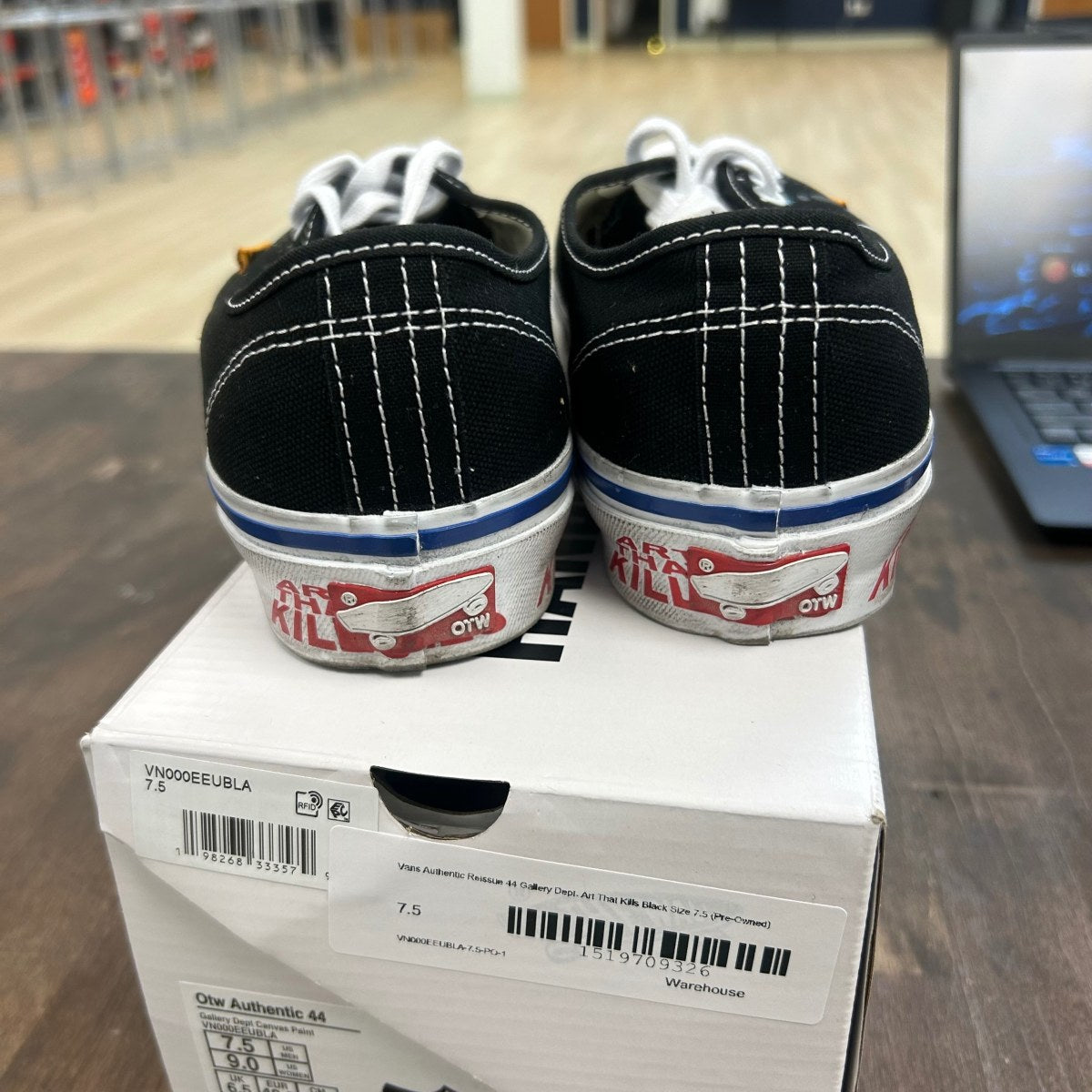 Vans Authentic Reissue 44 Gallery Dept. Art That Kills Black - Image 4