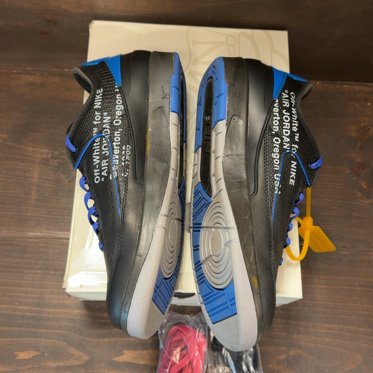 Jordan 2 Retro Low SP Off-White Black Blue Size 13 (Pre-Owned) - aux
