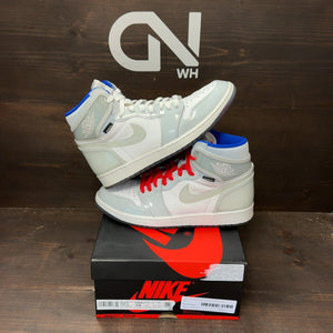 Jordan 1 Retro High Zoom White Racer Blue Size 10 (Pre-Owned) - front