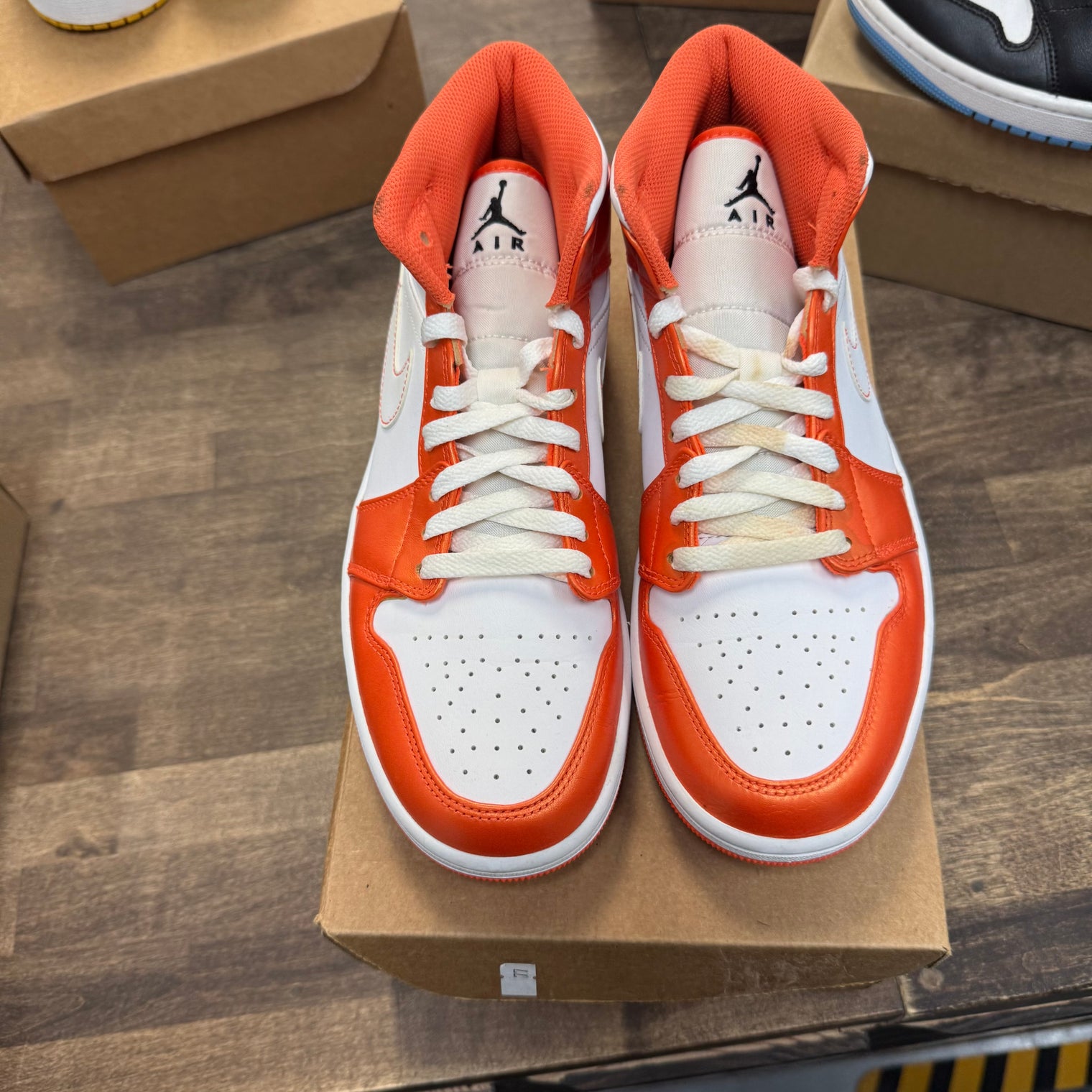 Metallic Orange Jordan 1 Mid (USED, No Box)