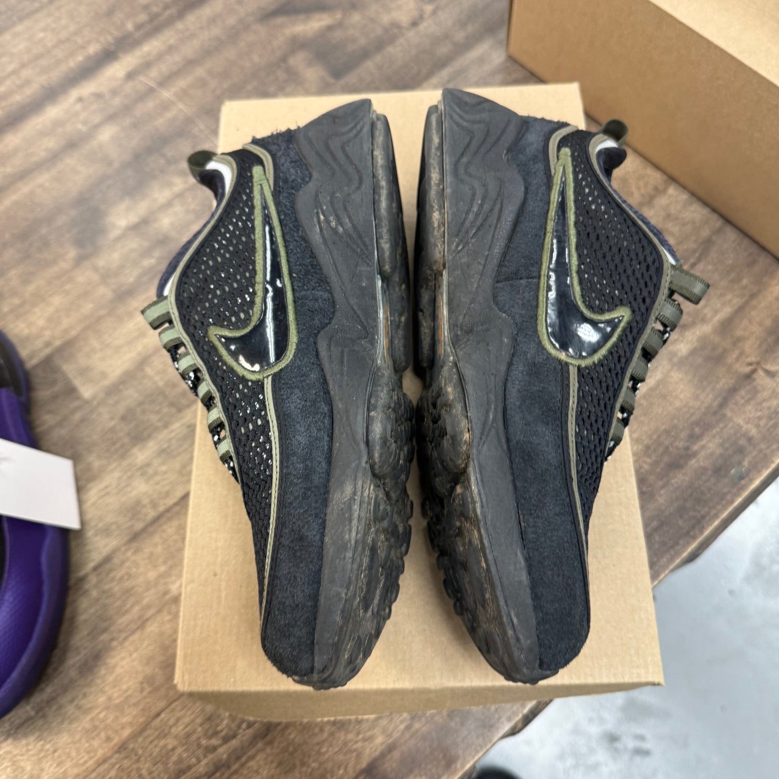 Nike Air Zoom Spiridon Undefeated Cargo Khaki (US 7.5) (USED, No Box)