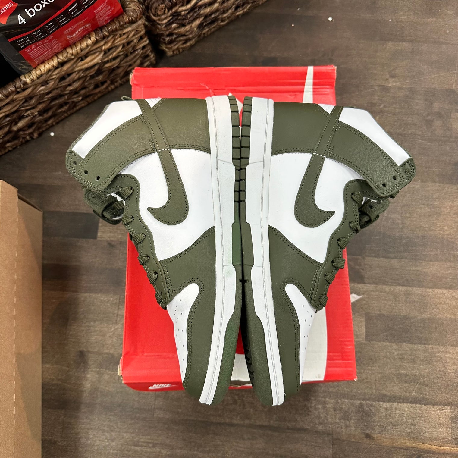 Khaki Dunk High (USED)