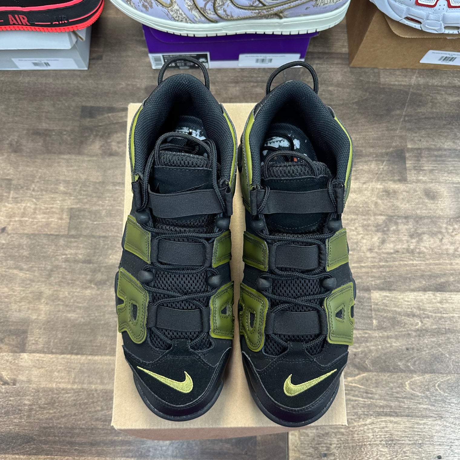 Rough Green Nike Air More Uptempo (USED, No Box)