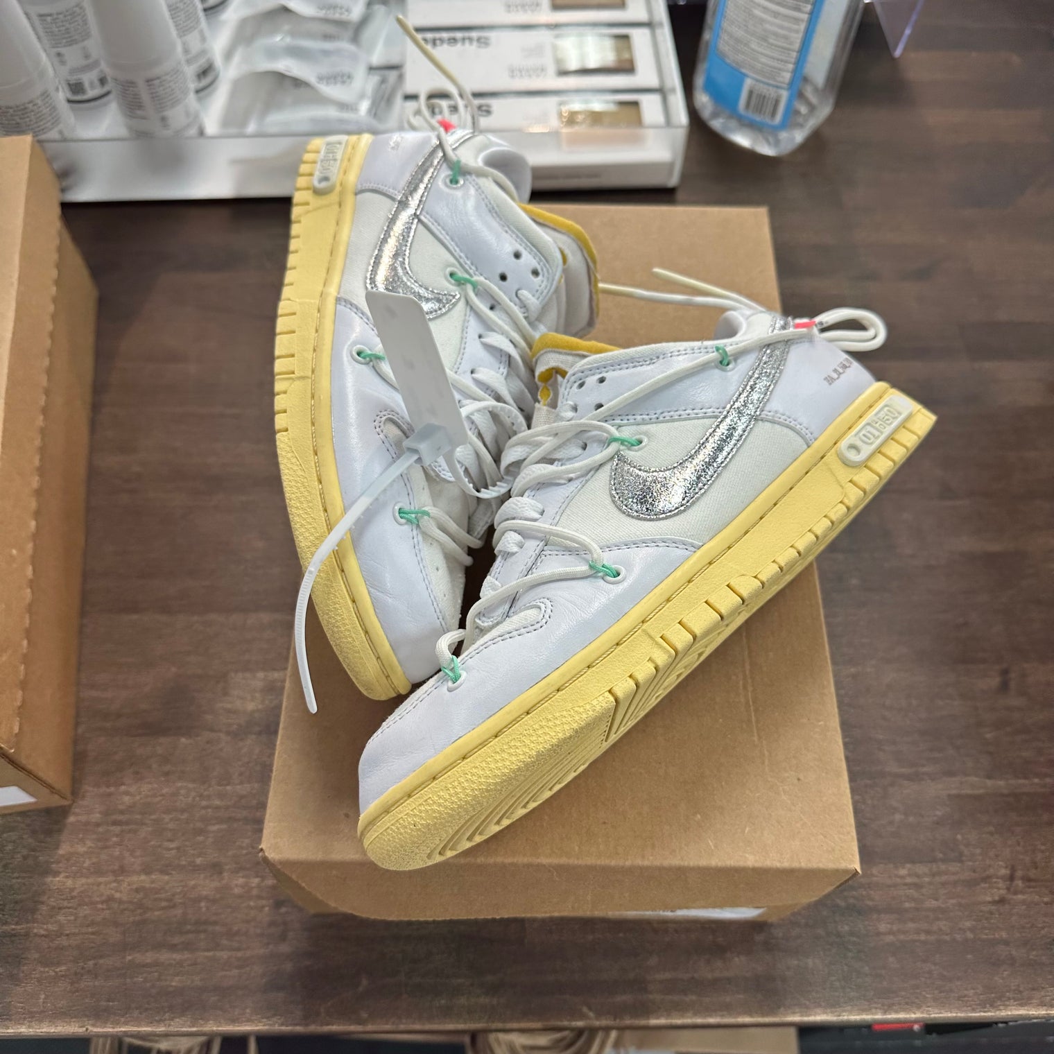 Nike Dunk Low Off-White Lot 1 of 50 (Used, No Box)