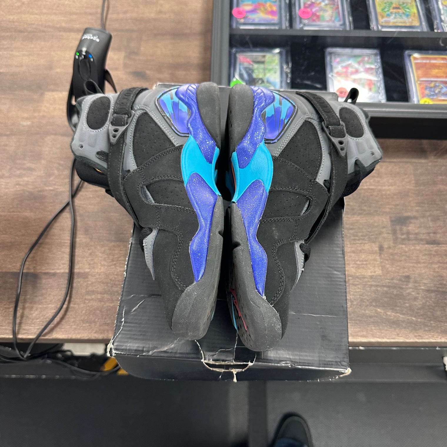 Aqua Jordan 8 Retro GS (Used, Replacement Box)