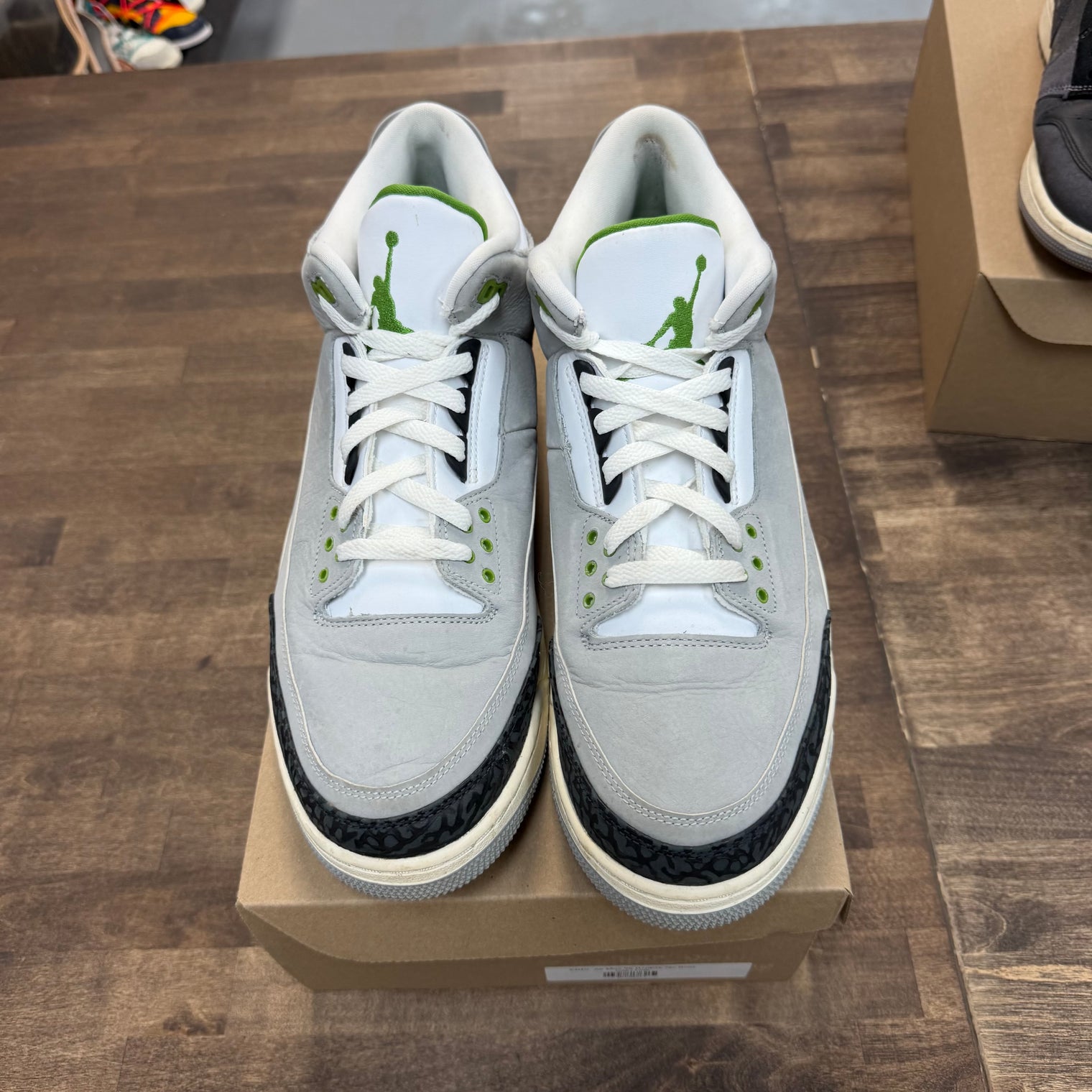 Chlorophyll Jordan 3 Retro (USED, No Box)