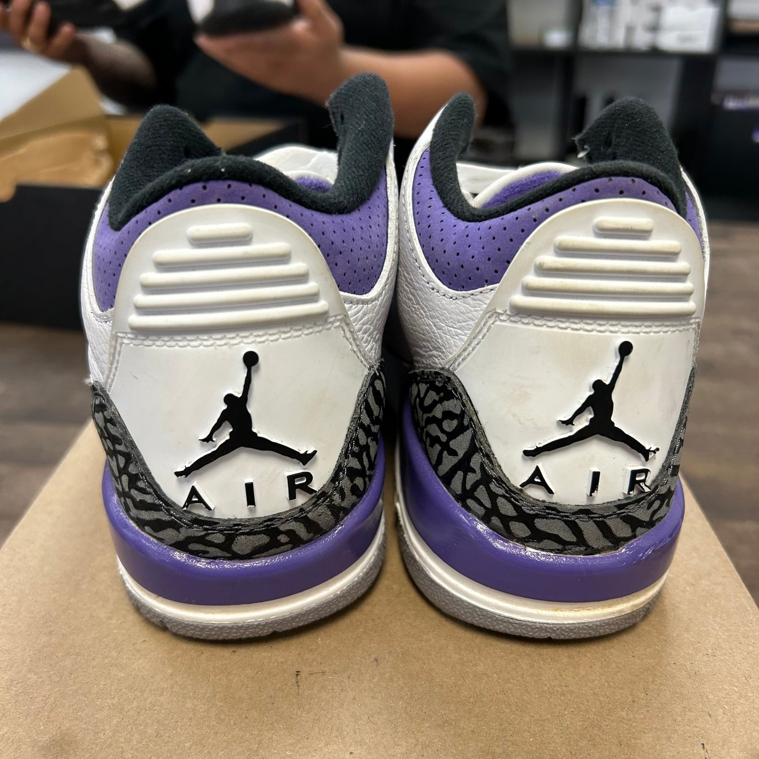 Dark Iris Jordan 3 (GS) (USED, No Box)