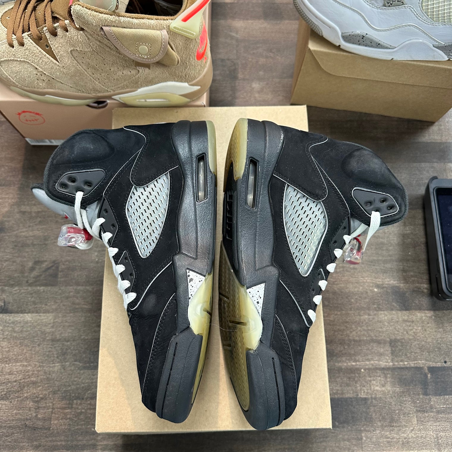 Jordan 5 Retro OG Black Metallic Reimagined (US 8) (USED, No Box)