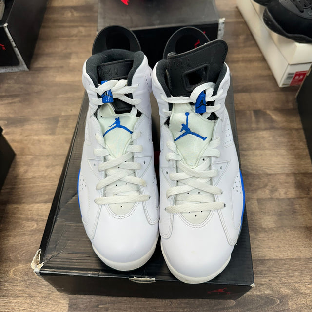 Sport Blue Jordan 6 Retro (USED, Replacement Box)