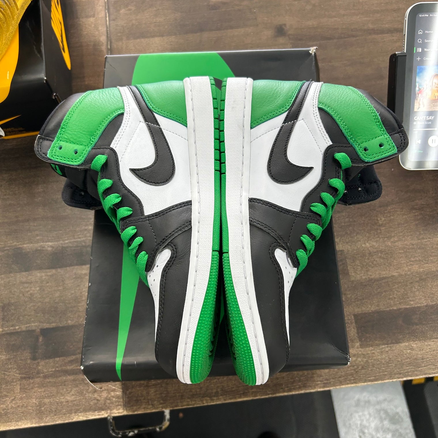 (W) Lucky Green Jordan 1 High Retro (USED)